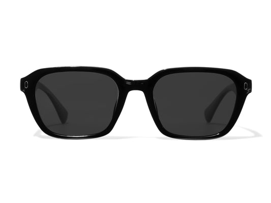 Amster Black Frame on Black Lenses Front View